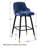 Swivel Velvet Upholstered Counter & Bar Stool-1750016729-1754780837