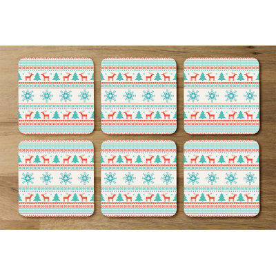 Square 6 Piece Coaster Set