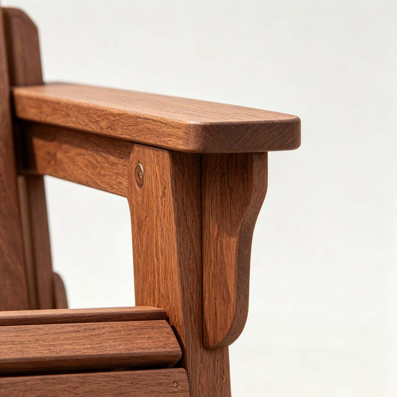 Chaise Adirondack pliante en bois surdimensionnée avec dossier et siège pré-assemblés, chaise de patio en bois pour patio