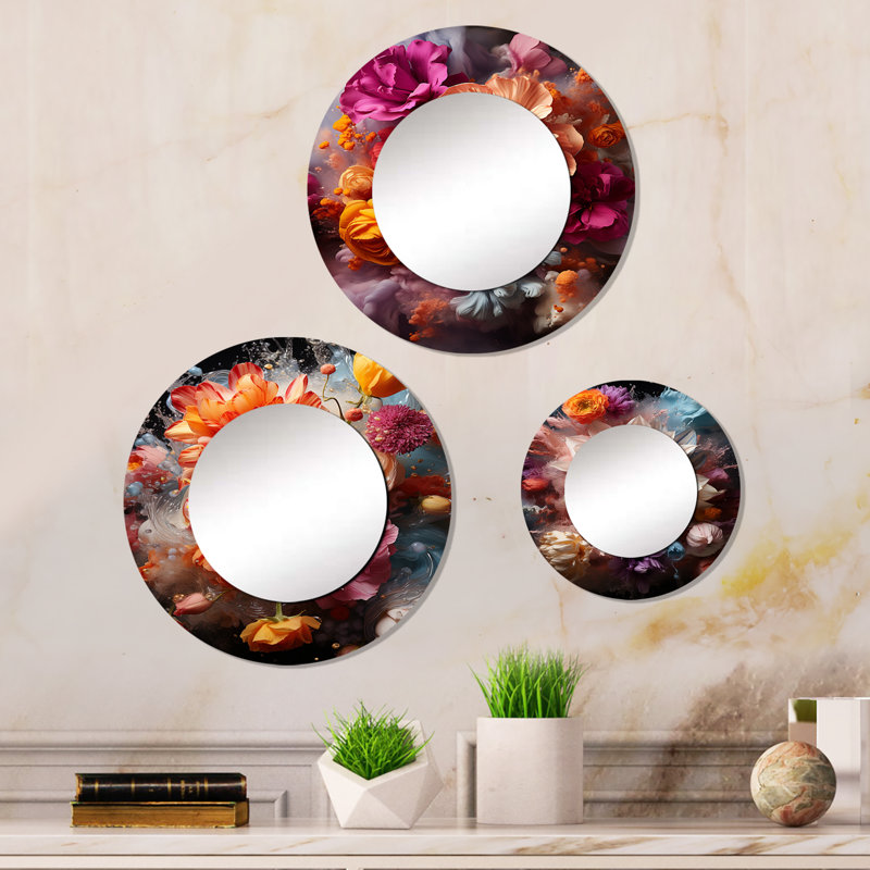 Hinesville Metal Round Mirror