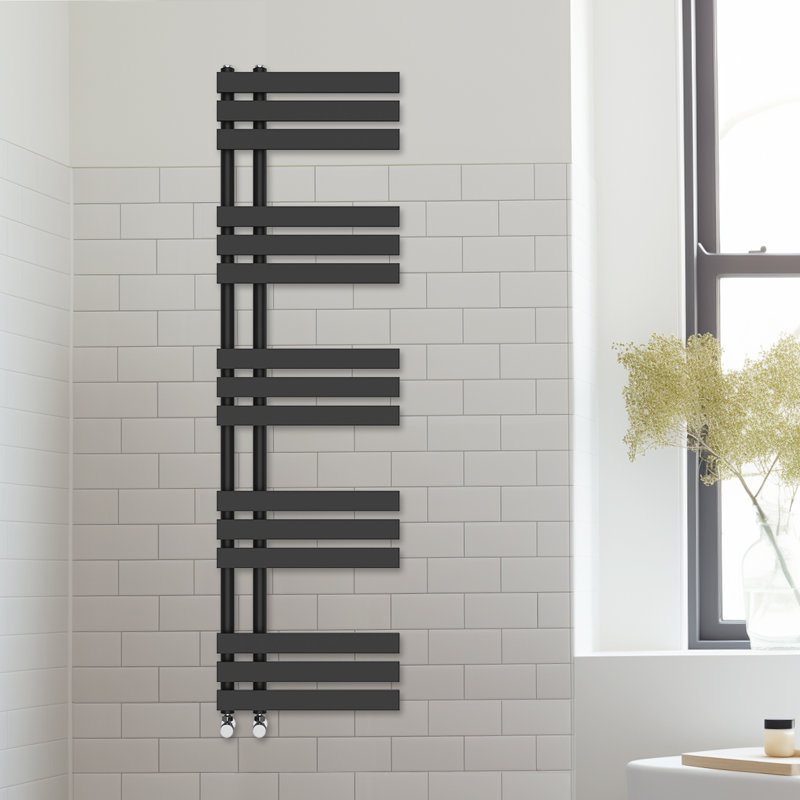 Arulappu Designer Towel Rail Heated Towel Rails, 160cm H x 45cm W, Black