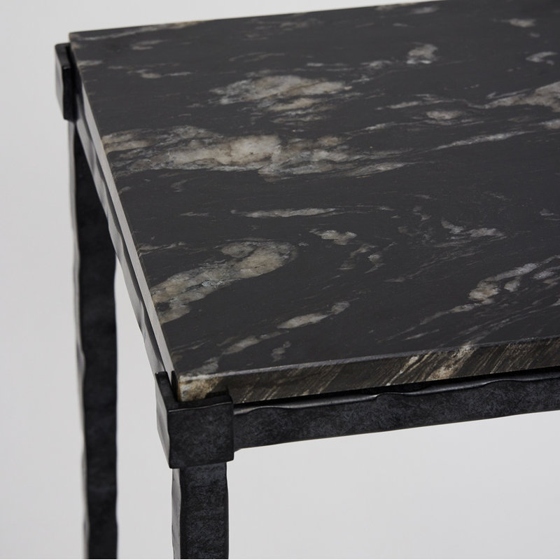 Reese Marble End Table, 36" H x 14.5" W x 14.5" D