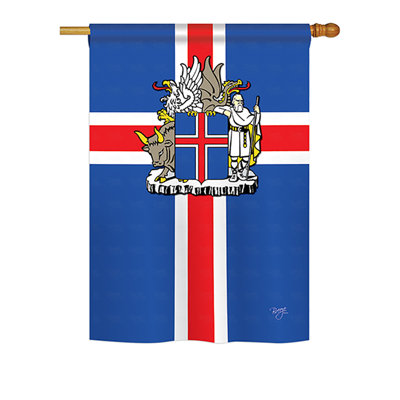 Double Sided Polyester House Flag