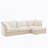 Australis Slipcovered Sectional 2 - Seater Sofa Couch-297448608-273505138