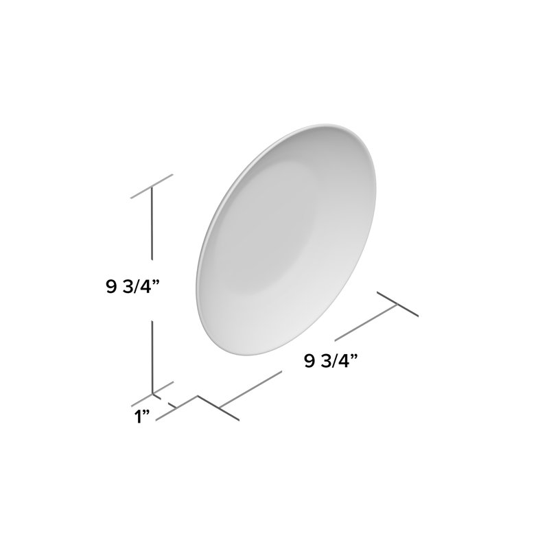 Assiette à pâtes 10 "Byram, Noir
