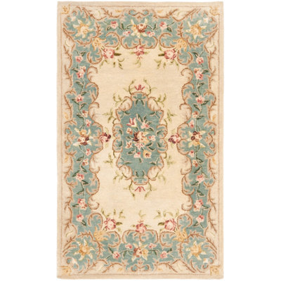Molter Hand Tufted Wool Floral Rug