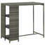 Gardette Rectangular Metal Outdoor Bar Table , 120cm cm W 60cm cm D-1944017349