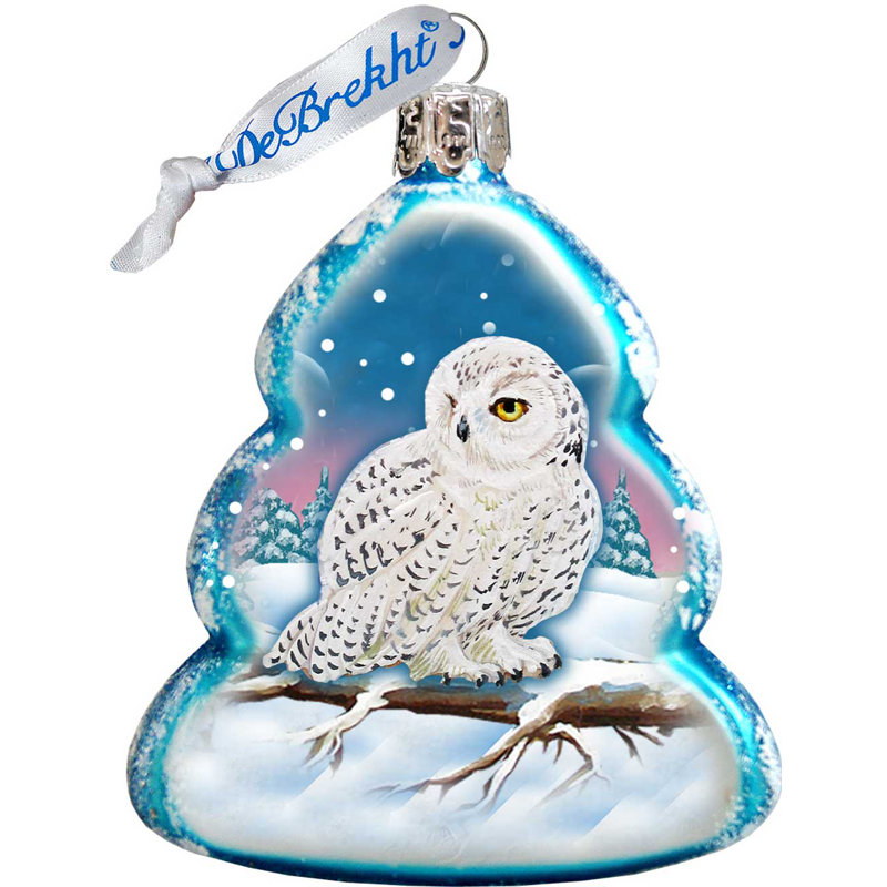 2'' Handmade Glass Holiday Shaped Ornament