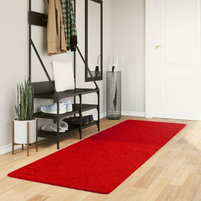 Rug "HUARTE" Short Pile Soft and Washable Red