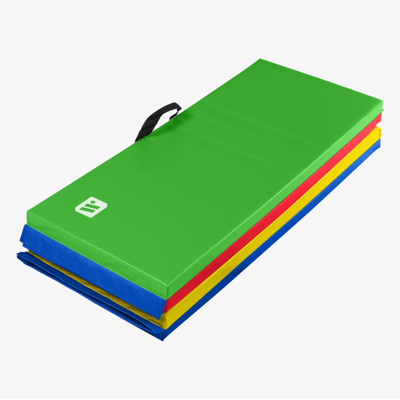 Tapis d'exercice en vinyle ECO, Multicolore, H 72 po x l 48 po x P 2 po