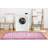 Non-Slip Rubberback Laundry Room Runner Rug, Pink