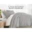 Ensemble de housse de couette en microfibre gris anthracite et blanc Becky Cameron-10121470