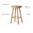 Bramhall 26" Genuine Leather Counter Stool