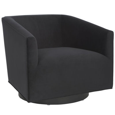 Foresthill Velvet Swivel Armchair