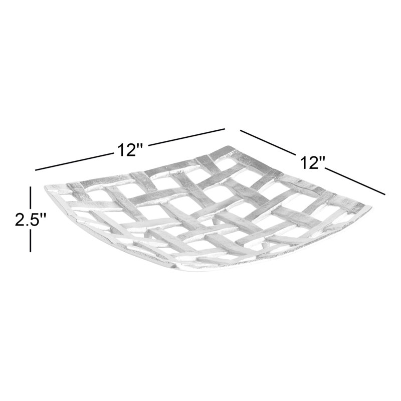 Lopa Decorative Square Tray, Gold