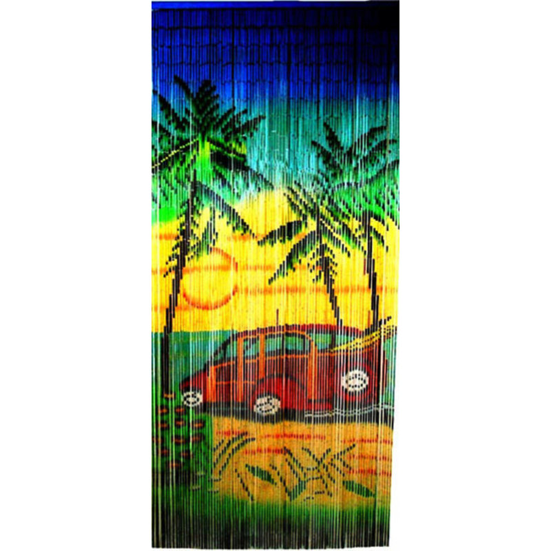 Bamboo Sheer Curtain Single Panel