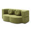 Le canapé-lit 2 en 1 pliant avec coussin se transforme facilement d'un canapé en lit simple pour des espaces de vie compacts.-129584115-129584117