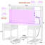 Computer Desk with Hutch, Storage Shelves, Power Outlets & LED Lights-1163831240-1163831241