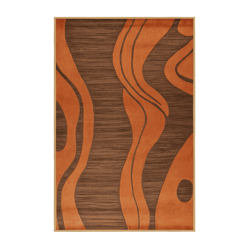 Tapis abstrait lavable à la machine, Tapis de couloir 2 pi x 5 pi