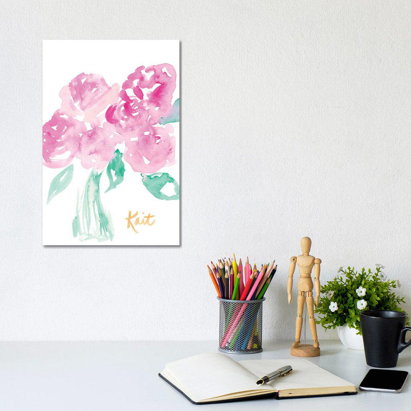 Pretty In Pink by Kait Roberts - Wrapped Canvas Print, 20.32 cm H x 30.48 cm W