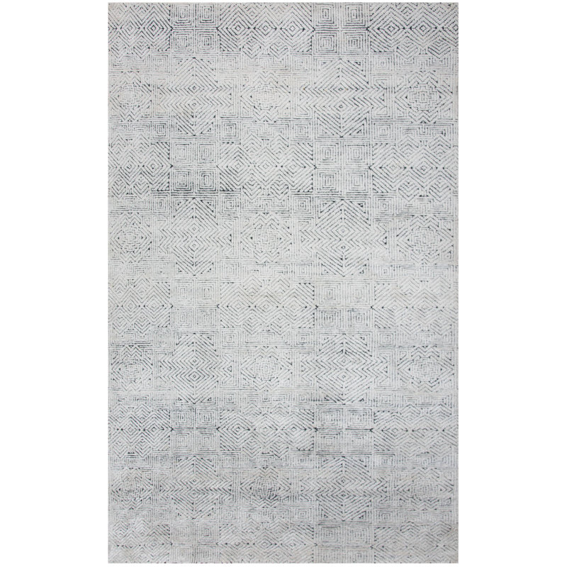Tapis en laine / noué à la main Tencel, Rectangulaire 2 pi x 3 pi