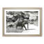 Mother and Baby Elephant Strolling - Picture Frame Photograph Print-56860609-56860612