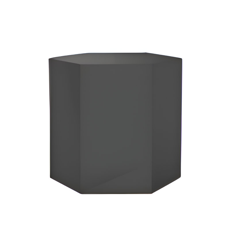 9" Gray Wood End Table