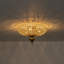 Plafonnier encastré en cristal 3 lumières French Vintage
