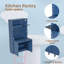 Garde-manger autoportant 69 po avec prise de courant (bleu foncé)-158994095