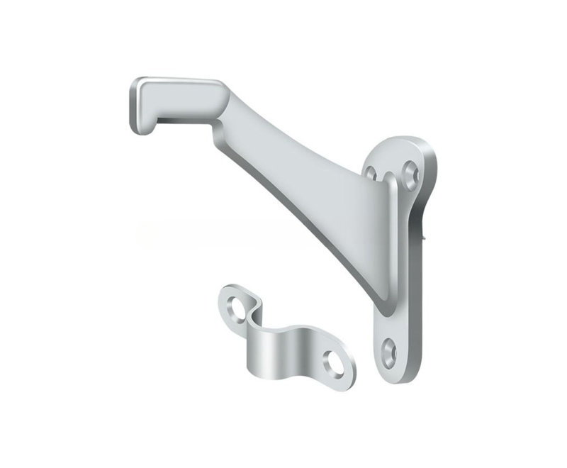72FADD7004AC46CE8A044A459A0262E3 Supports de main courante, projection zinc 3-1 / 4 po en chrome poli, Chrome poli