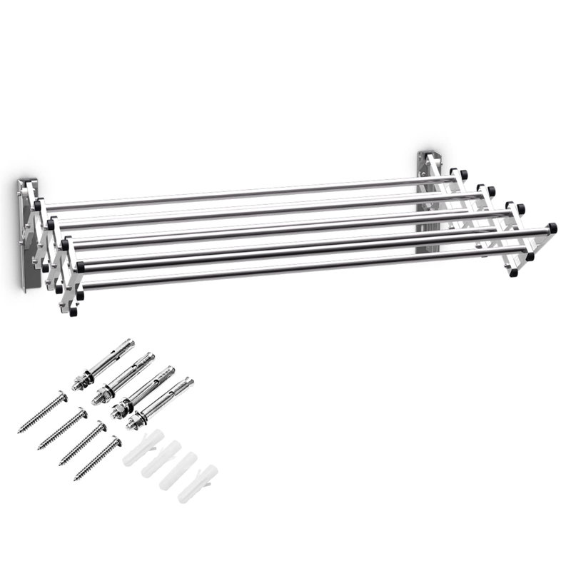 Metal Foldable Wall-Mounted Drying Rack