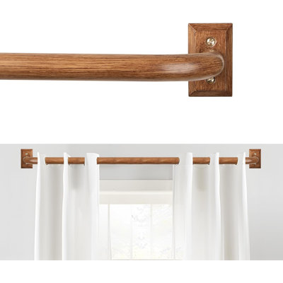 Adjustable 1-inch heavy-duty French swivel rod for whole-house blackout.