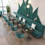 Banc de restaurant moderne et simple (ensemble de 2).