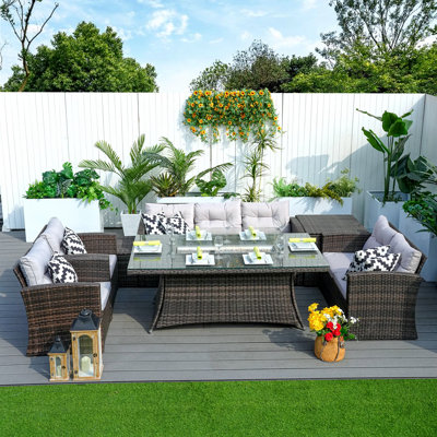 Austwell 5-Person Outdoor Seating Group With Cushions