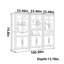 Nordic style solid wood bookcase