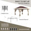 Pavillon de jardin en acier-98163111