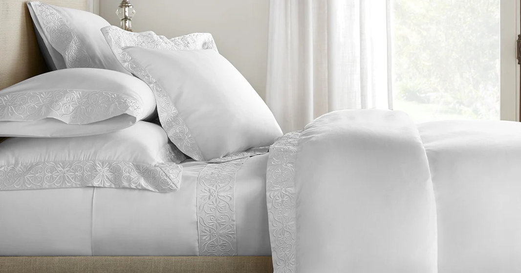 Pure Parima white sheets