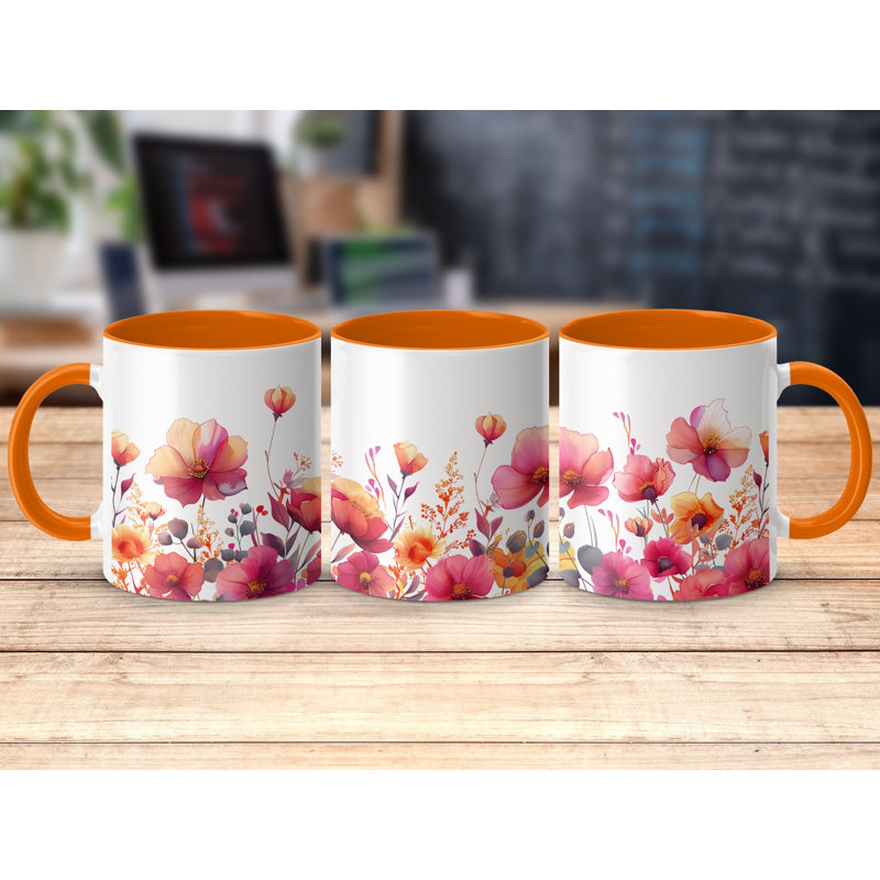 Ceramic Coffee Mug, Orange