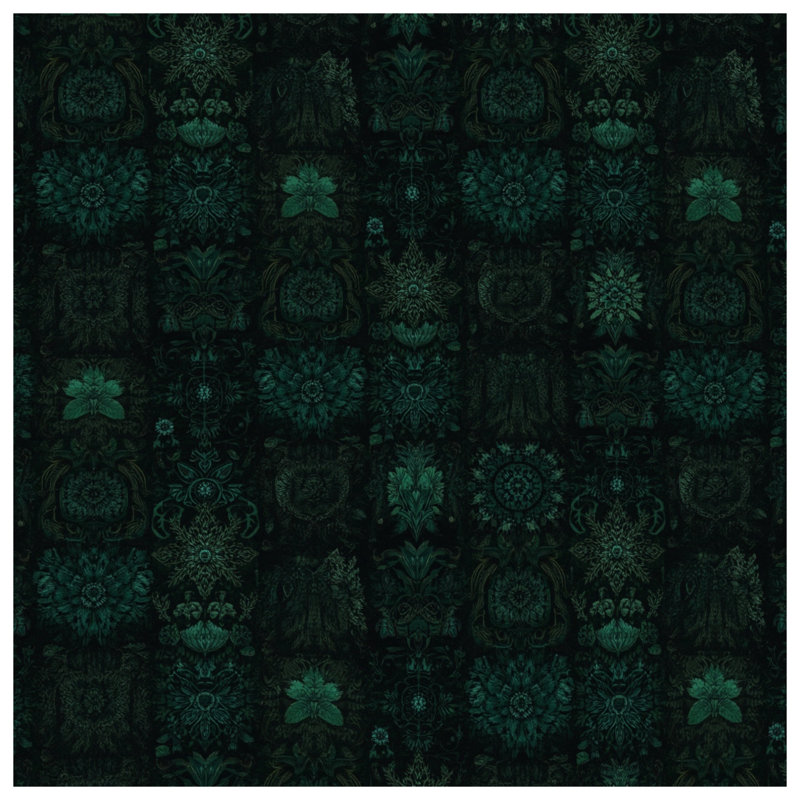 Toile tendue à motif floral complexe en plusieurs tailles, 12 x 12 pouces