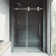 Elan 68-72" W x 74" H Sliding Frameless Shower Door with 3/8" Clear Glass