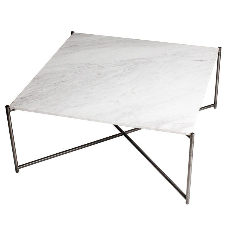 Bedell Four Leg Coffee Table, Black, Metal