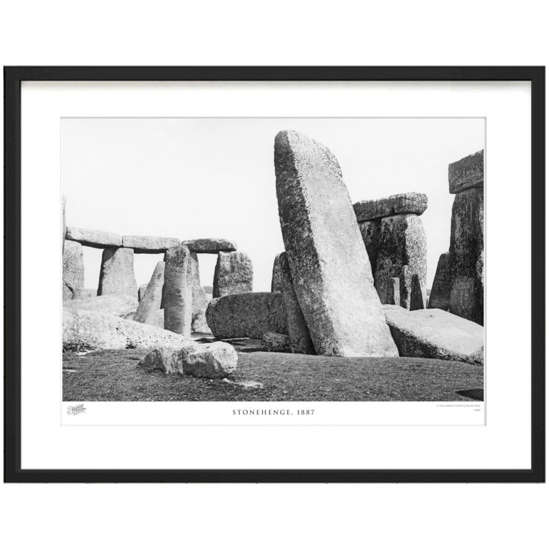 Stonehenge, 1887 1 Piece Single Picture Frame Wall Art, 45cm H x 60cm W x 2.3cm D