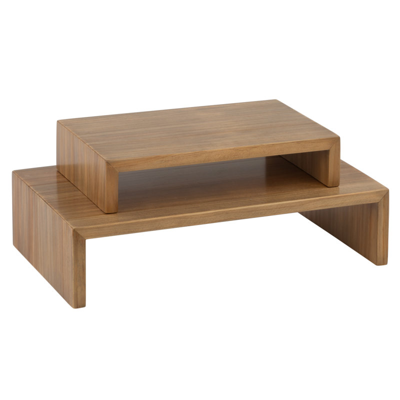 Ensemble de 2 contremarches rectangulaires en bois