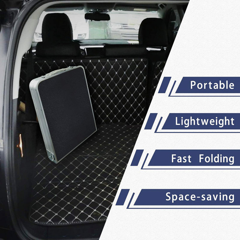 Folding Camping Table with Storage Compartment