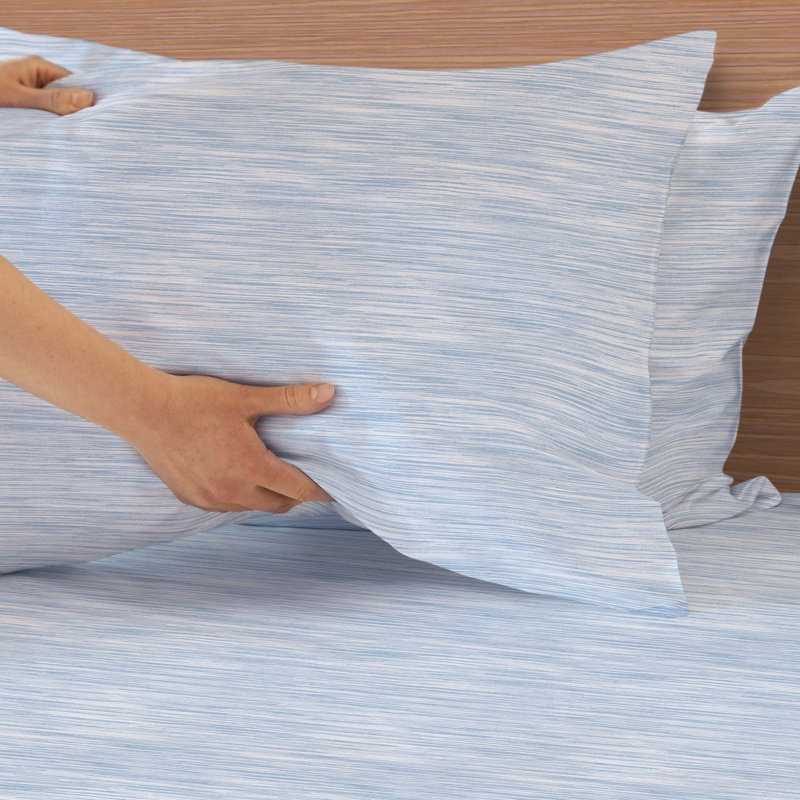 Southern Tide Distressed Stripe Twin Blue Sheet Set