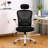 Kourtne Ergonomic Desk Chair Office Chair Home Office Mesh Task Chair with Headrest-384395161