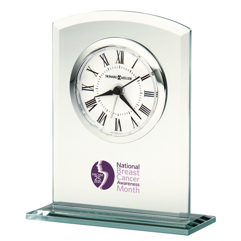 Analog Quartz movement / Crystal Tabletop Clock with Alarm