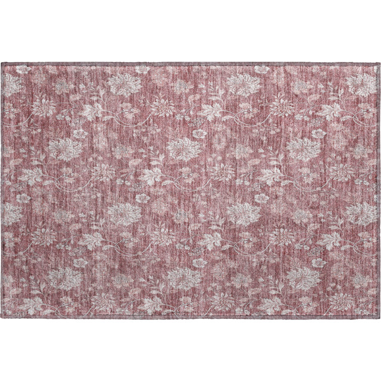 Premium Machine Washable Prisco Blush Rug
