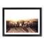 Herd of Elephants on a Dusty Road in Abstract - Picture Frame Painting Print-55763214-55763215