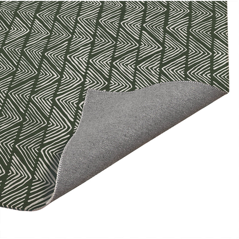 Chev Wave Stripe Non-Slip Outdoor Rug, Rectangle 5' x 7'